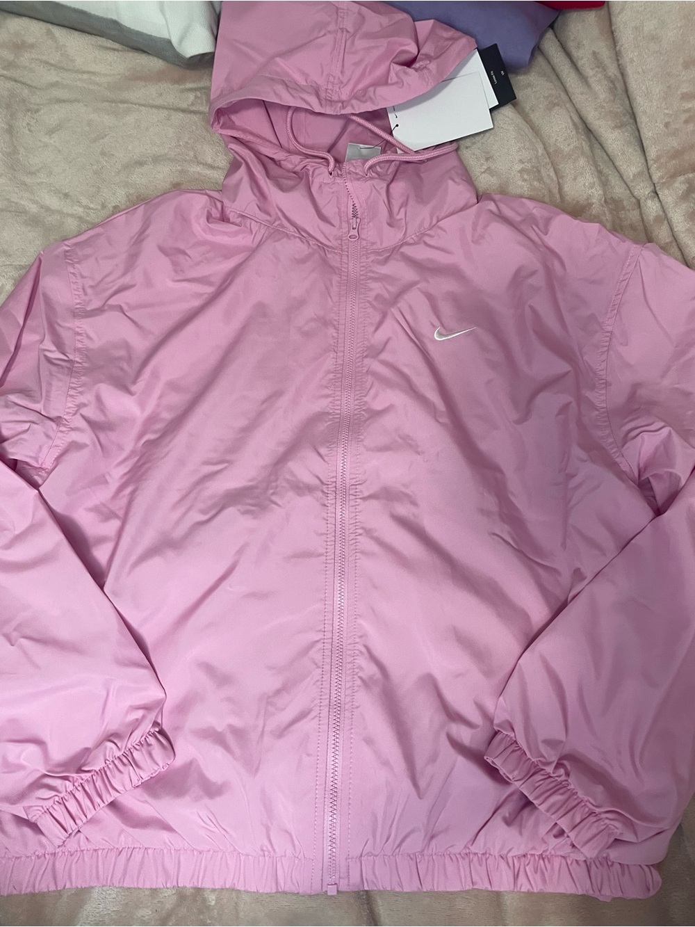 Nike Light Pink Hooded Windbreaker